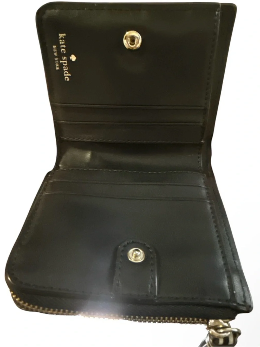 Kate Spade New York Patterson Drive Painted Edge Small L-Zip Bifold Wallet